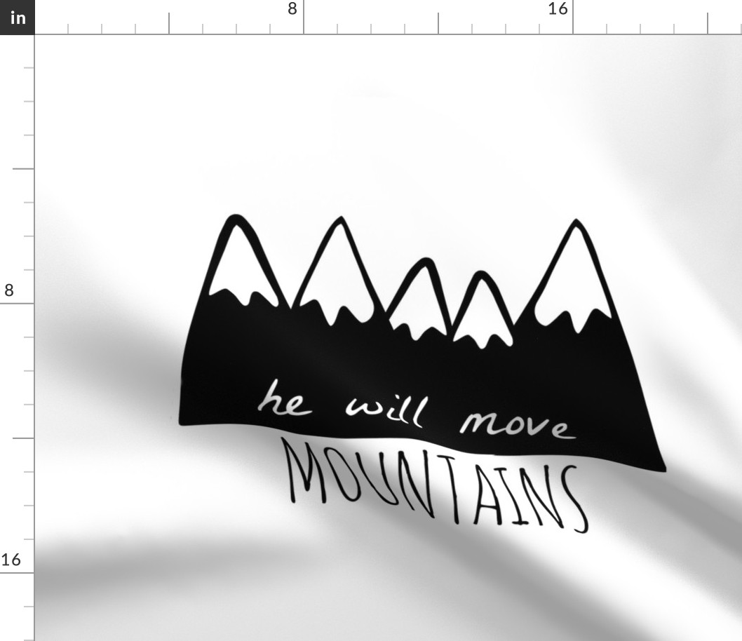 he will move mountains pillow