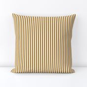 Quarter Inch Matte Antique Gold and White Vertical Stripes