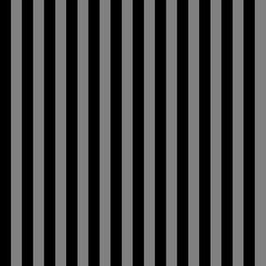 Quarter Inch Medium Gray and Black Vertical Stripes