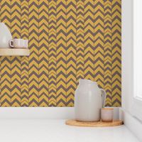 Chevron-Brushed Nickel & Brass SM