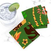 Tiki Temptress on Green - LARGE