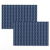 1.5 Inch White Scales of Justice on Navy Blue