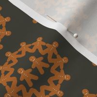 Gingerbread Snowflake (grey)