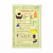 Ludicrous Rum Cake Tea Towel