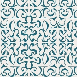 ARABESQUE Indigo on Ivory