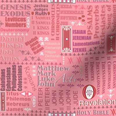 Books of the Bible -pinkish