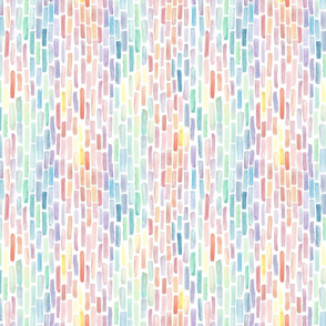 Vertical Rainbow Gradiant Watercolor Brush stroke stripes