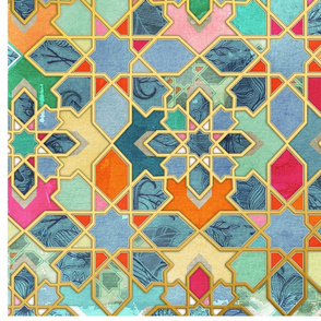 Rotated Gilt & Glory - Colorful Moroccan Mosaic