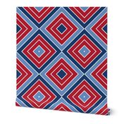 Red and Blue Concentric Squares