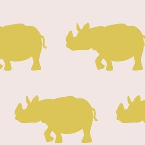 rhino - mustard/blush