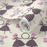 Pink and Cream retro circus