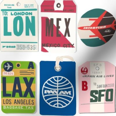 Vintage Flight Tags