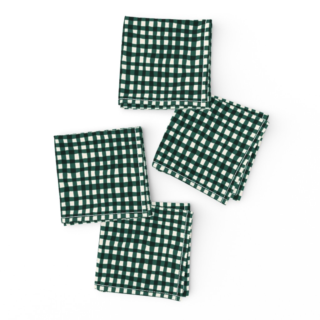 green gingham