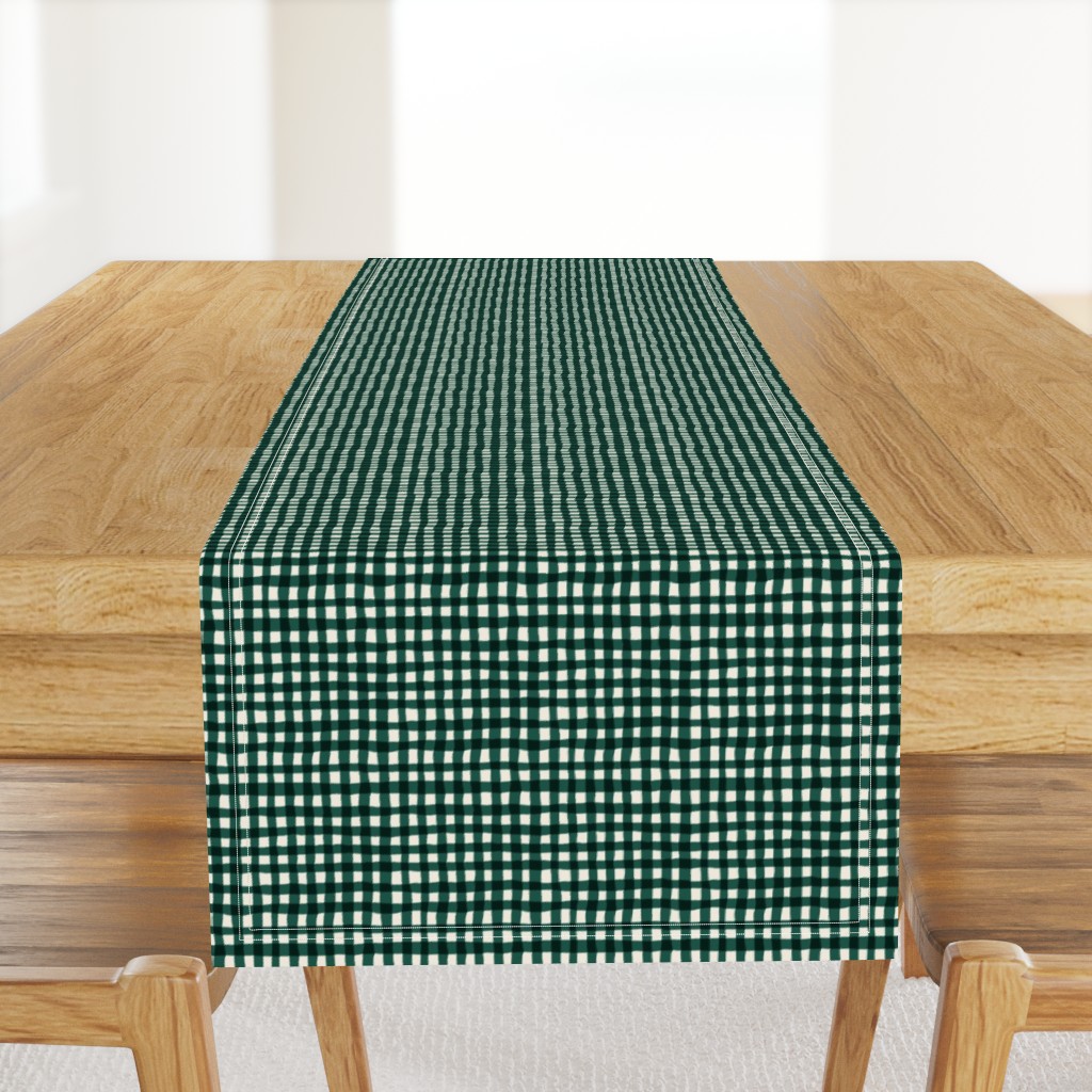 green gingham