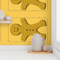 Gingerbread man Tea towel recipe