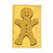 Gingerbread man Tea towel recipe