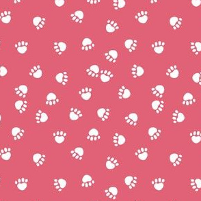 paws print - pink