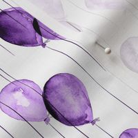 (small scale) purple watercolor balloons 