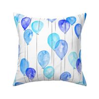 blue watercolor balloons