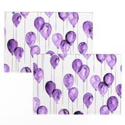 purple watercolor balloons 