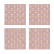 Wheat pattern with pale pink grey background.