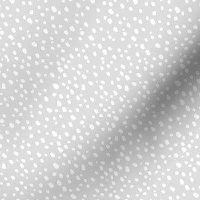 White Dots on Grey - Winter Snowfall - Small White Dots on Grey