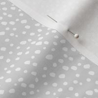 White Dots on Grey - Winter Snowfall - Small White Dots on Grey