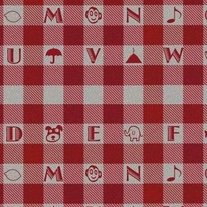 Gingham Alphabet