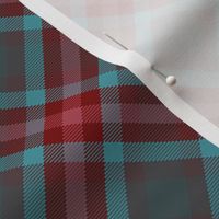 Teal and Burgundy Plaid