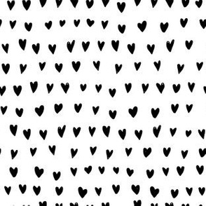 I LOVE Hearts // Black & white