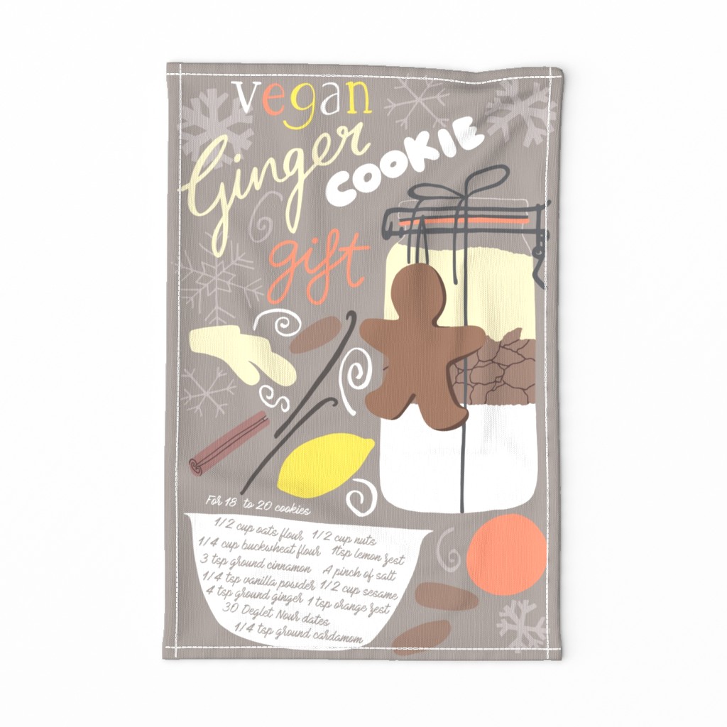 Vegan ginger cookie gift