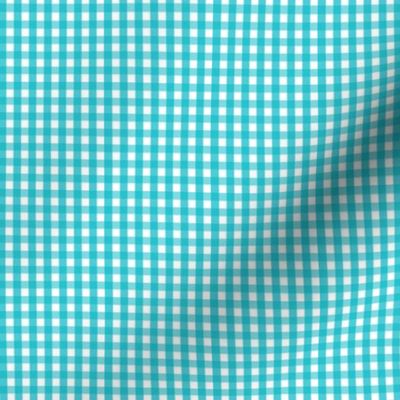 tiny gingham surfer blue