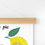 Lemon Meringue Pie recipe tea towel