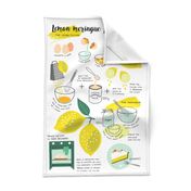 Lemon Meringue Pie recipe tea towel