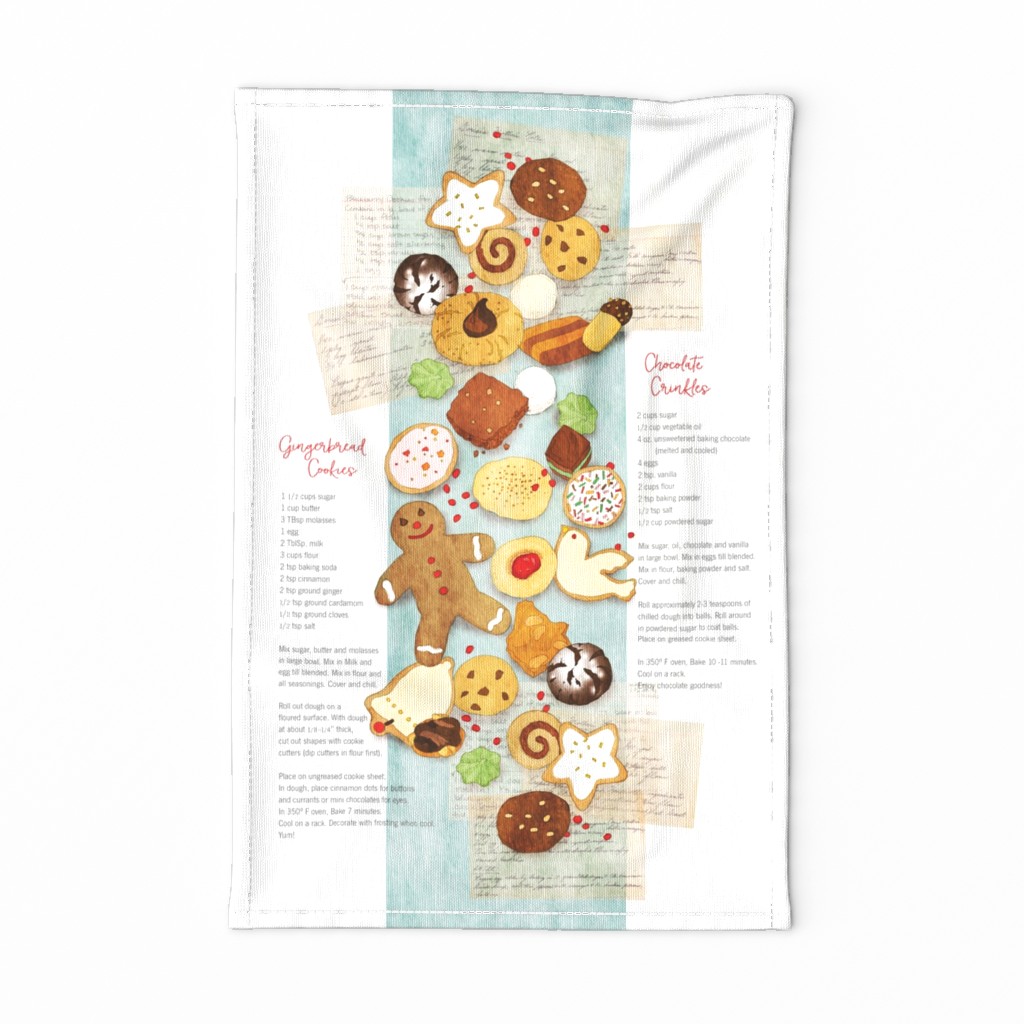 ChristmasCookies from AuntTeckla_tea_towel