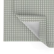 tiny gingham sage green