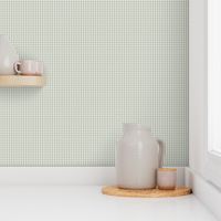 tiny gingham sage green