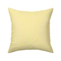 tiny gingham butter yellow