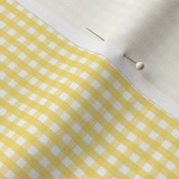 tiny gingham butter yellow