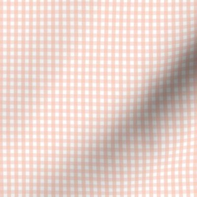 tiny gingham blush pink