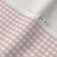 tiny gingham dusty pink