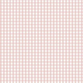 tiny gingham dusty pink