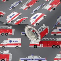 (large scale) first responders vehicles (grey) 