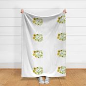 sunflowers tea towel