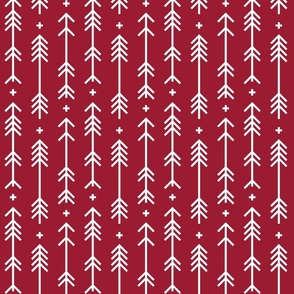 chili pepper cross plus arrows - pantone color of the year 2007