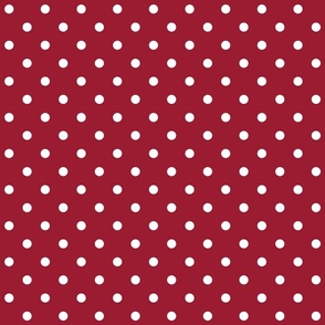 chili pepper polka dots - pantone color of the year 2007