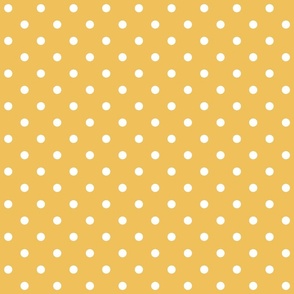 mimosa polka dots - pantone color of the year 2009