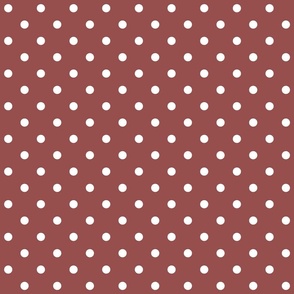 marsala polka dots - pantone color of the year 2015