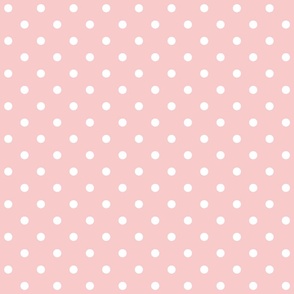 rose quartz polka dots - pantone color of the year 2016