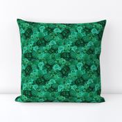 Malachite Swirls in Emerald Garden